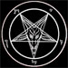 Inverted pentagram on Church of Satan logo